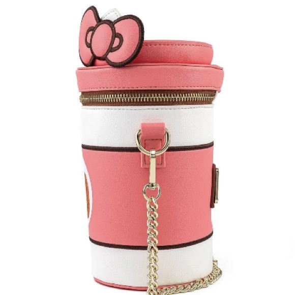 🎃 - Loungefly - Hello Kitty - Pumpkin Spice Latte Wave Crossbody Purse - Picture 4 of 7